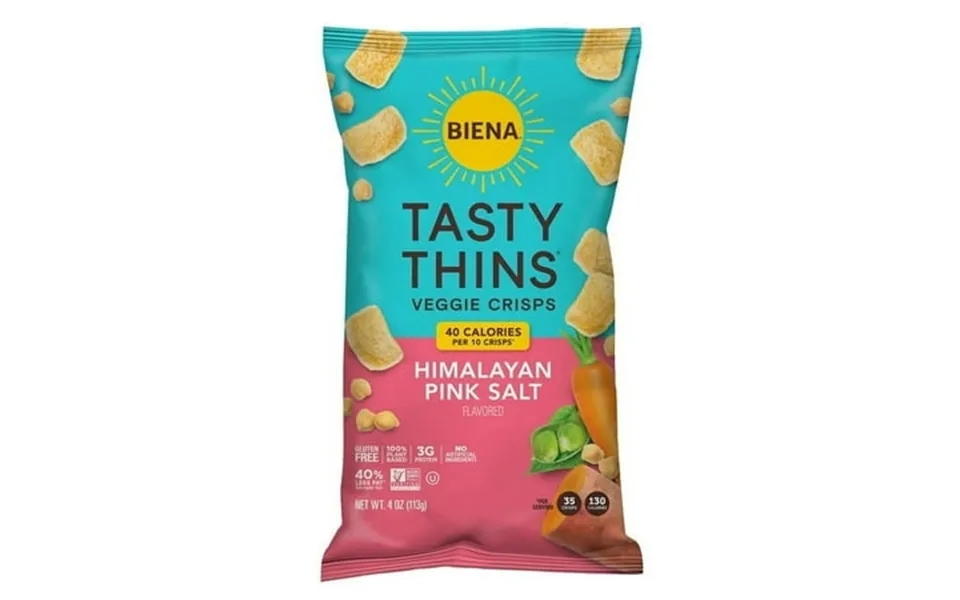 Pack Of 12 Biena Himalayan Pink Salt Tasty Thins 4 Oz