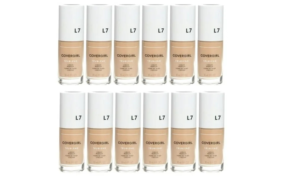 Pack Of 12 Covergirl Trublend Liquid Foundation Makeup L7 Warm Beige 1 Oz