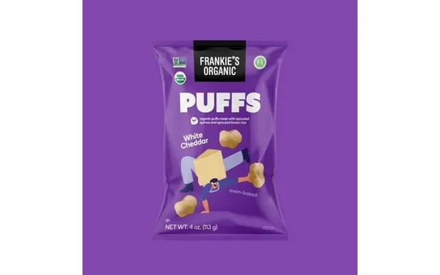 Pack Of 12 Frankie S Organic White Cheddar Puffs 4 Oz product image