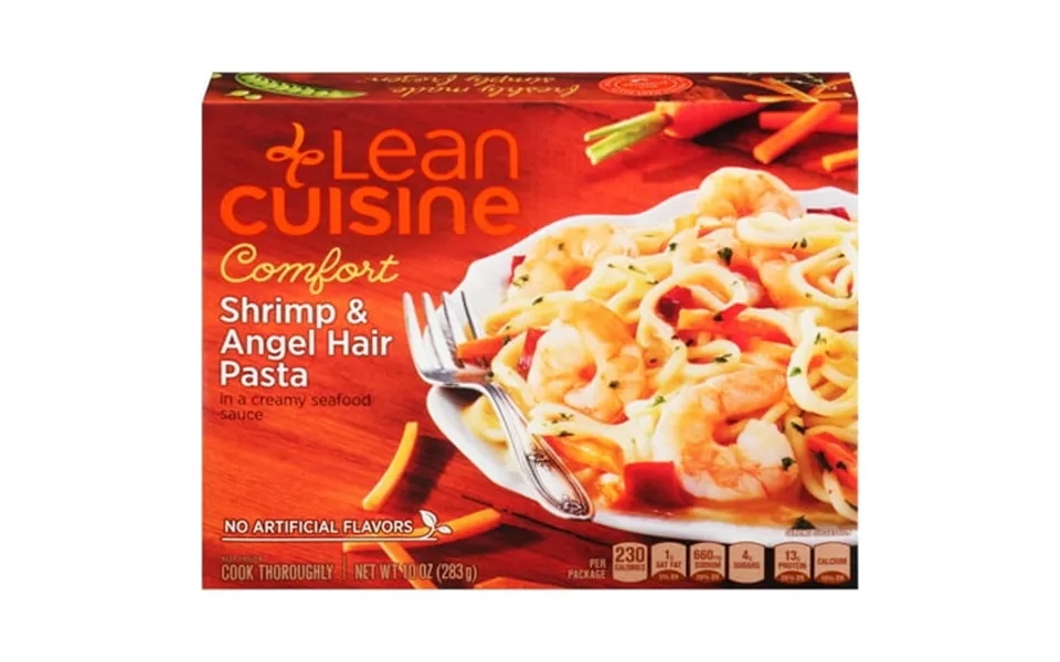 Pack Of 12 Lean Cuisine Cafe Classic Shrimp Angel Hair Pasta Meal 10 Oz