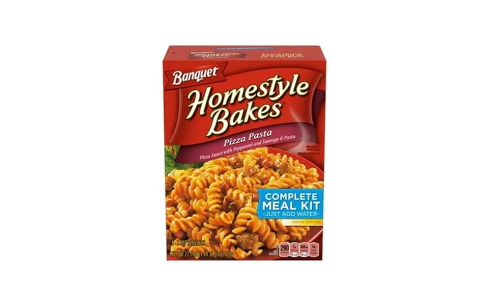 Pack Of 2 Banquet Homestyle Bakes Pizza Pasta Meal Kit 27.5 Oz