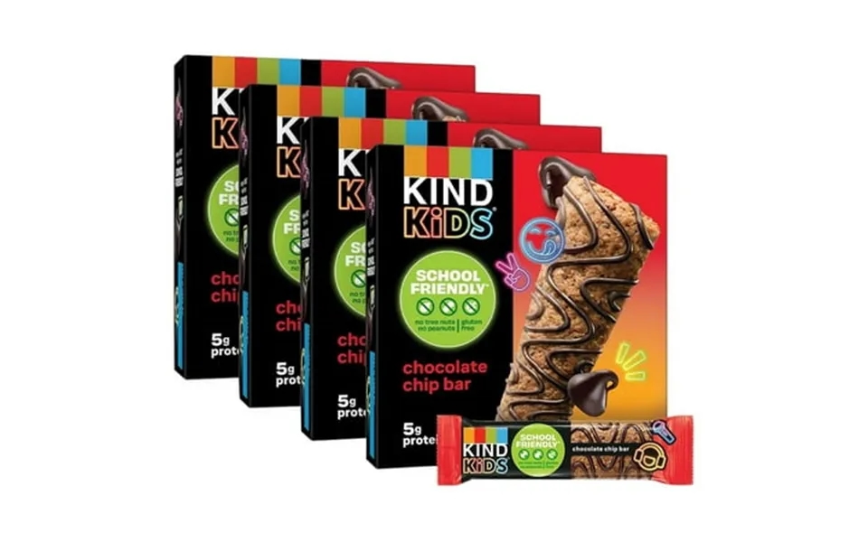 Pack Of 2 - Kind Kids Snacks Chocolate Chip Bar Tree Nut Free Peanut Free Gluten Free Whole Grains And Oats 5g Protein 4