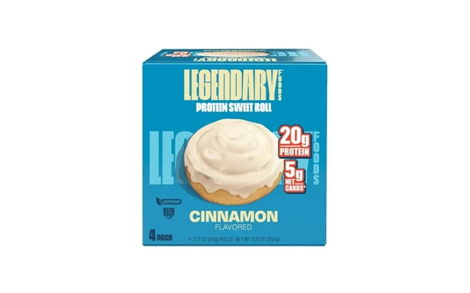 Pack Of 2 Legendary Foods Protein Sweet Roll - Cinnamon 4 Pk