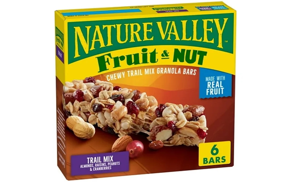 Pack Of 2 - Nature Valley Chewy Fruit And Nut Granola Bars Trail Mix 6 Bars 7
