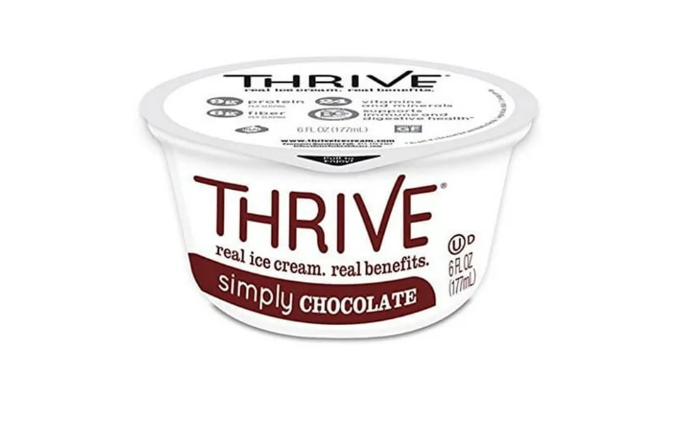 Pack Of 24 Thrive Simply Chocolate Ice Cream 6 Oz Cups