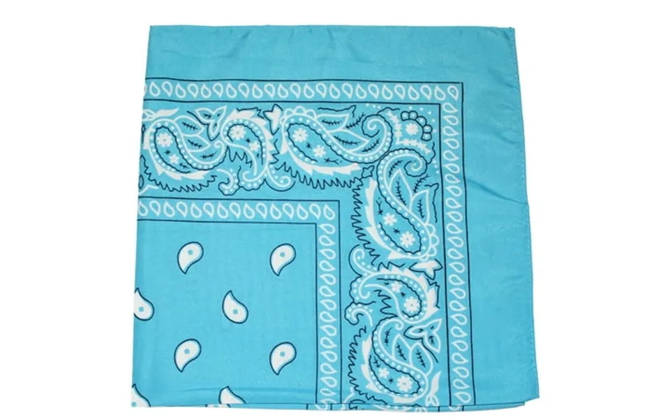 Pack Of 240 Mechaly Paisley Cotton Bandanas - Bulk Wholesale Turquoise