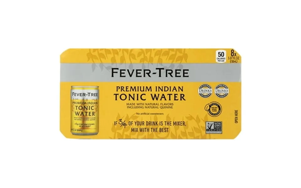 Pack Of 3 Fever-tree Crisp & Fresh Premium Tonic Water 8 Cans - 5