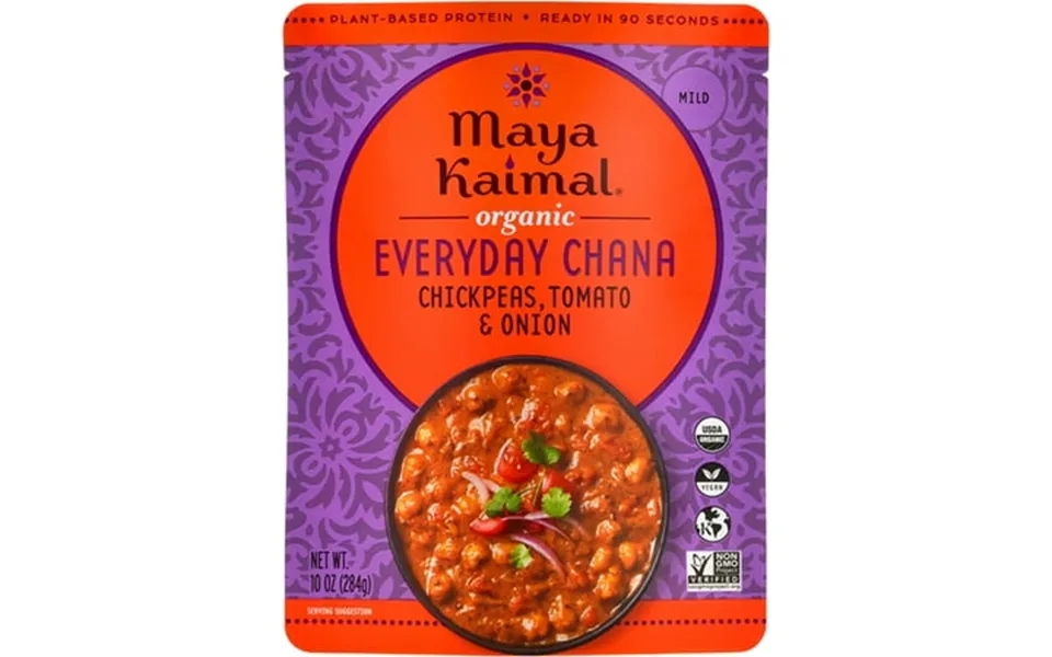 Pack Of 6 Maya Kaimal Organic Everyday Chana - Chickpeas Tomato & Onion 10 Oz
