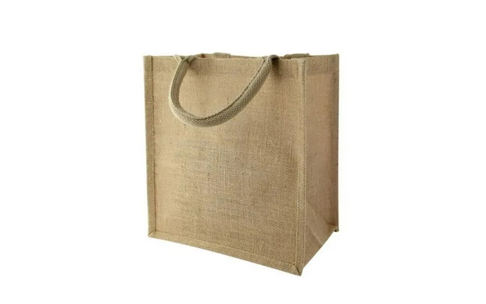 Packnwood 294bagju2617 10.2 X 6.7 X 11 In. Carrier Jute Bag With Handle Natural