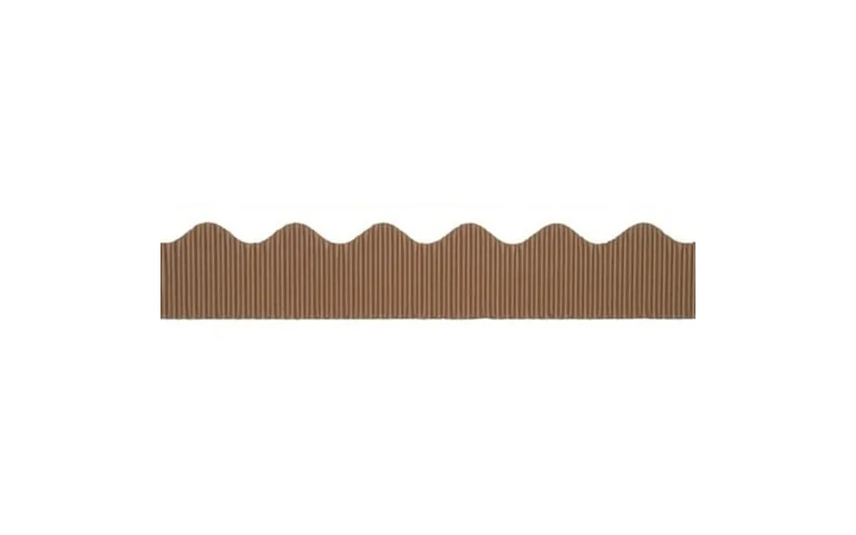 Pacon Bordette Pre-scalloped Bulletin Board Border Brown 50 Roll 8 Pack