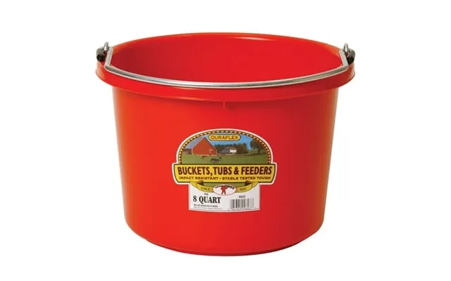 Pail Plastic 8 Quart Red Pack Of 1 product image