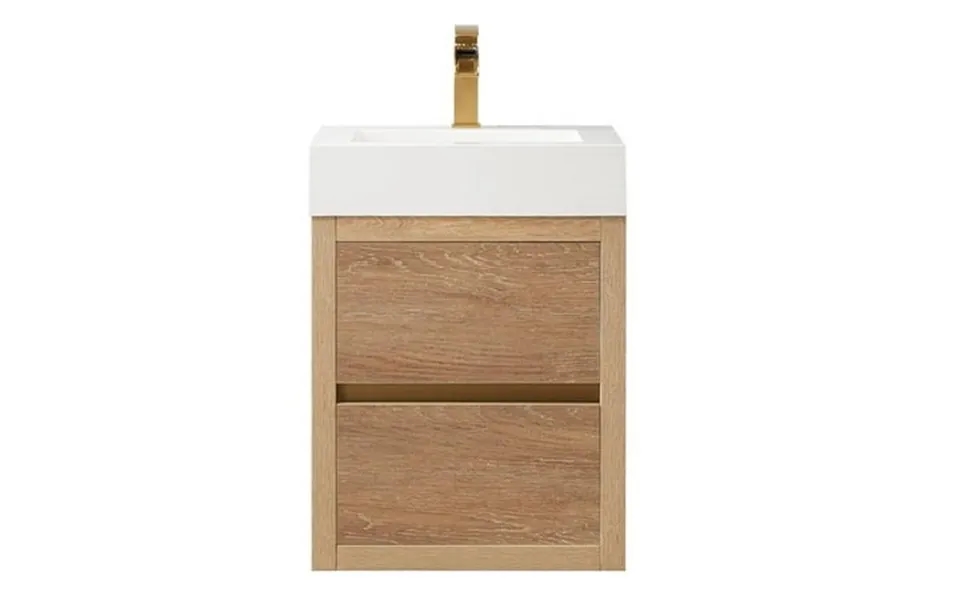 Palencia 18 Single Sink Wall-mount Floating Wood Bathroom Vanity No Mirror