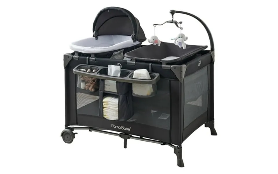 Pamo Babe 4-in-1 Baby Playard With Bassinet & Changing Table For Newborn