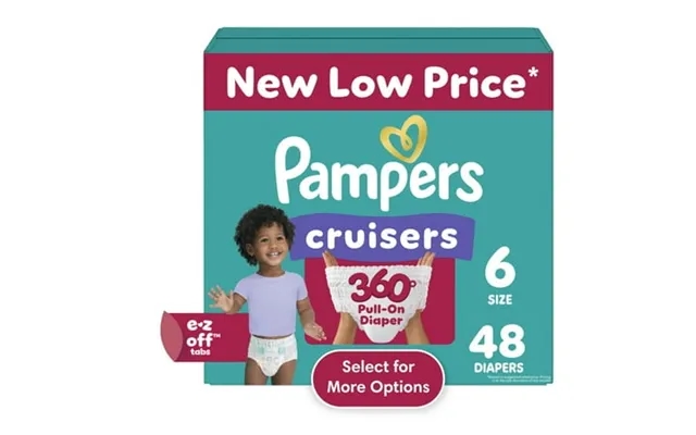 Pampers Cruisers 360 Baby Diapers Size 6 48 Count Select For More Options product image