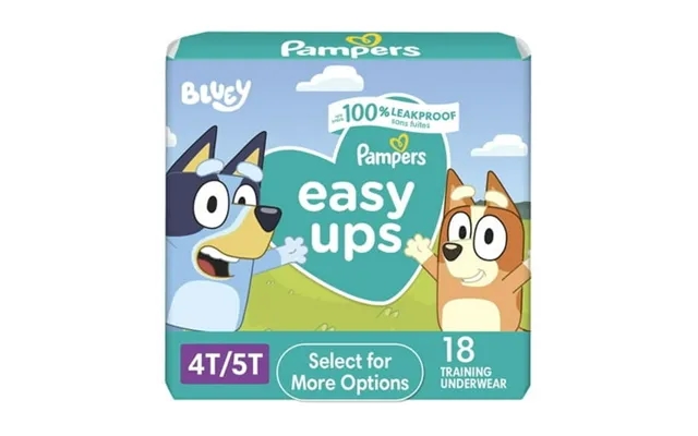 Pampers Easy Ups Bluey Training Pants Toddler Boys Size 4t-5t 18 Count Select For More Options product image