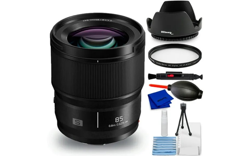 Panasonic Lumix S 85mm F 1.8 Lens S-s85 - 7pc Accessory Bundle
