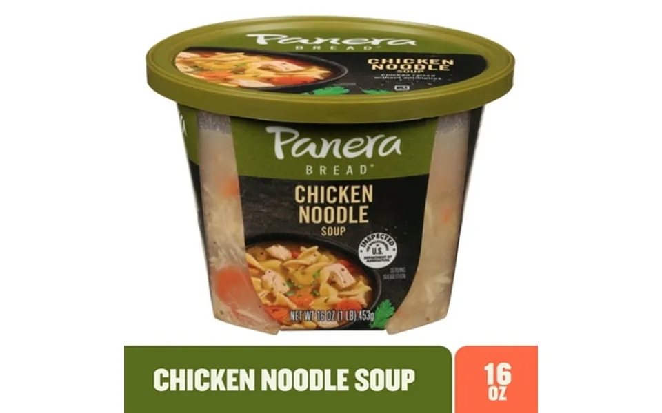 Panera Bread Ready-to-heat Chicken Noodle Soup 16 Oz Soup Cup Refrigerated
