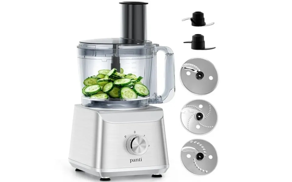 Panti Food Processor & Vegetable Chopper For Slicing Shredding Mincing Puree Mixing And Doughing 12 Cups Easy Clean Bowl
