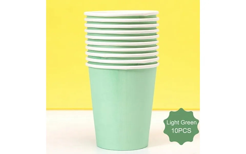 Paper Cups*10pcs 1pack 10 Pieces 9 Ounce Disposable Paper Cups Party Cups Drinking Cups For Party Diy And Holiday 15colo