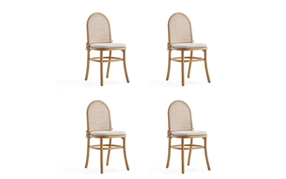 Paragon Dining Chair 1.0 With Grey Cushions And Cane - Set Of 2
