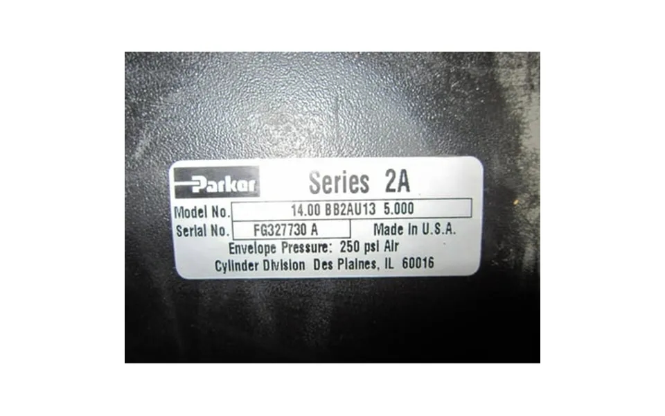 Parker Pneumatic Cylinder Series 2a 14.00 Bb2au13 5.000 250 Psi Air Nib New