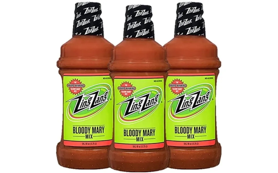 Parkway Distributors 1.75 Liters Zing Zang Bloody Mary Mix - Pack Of 3 Bundled With A Parkway Distributors 4-way Spoon
