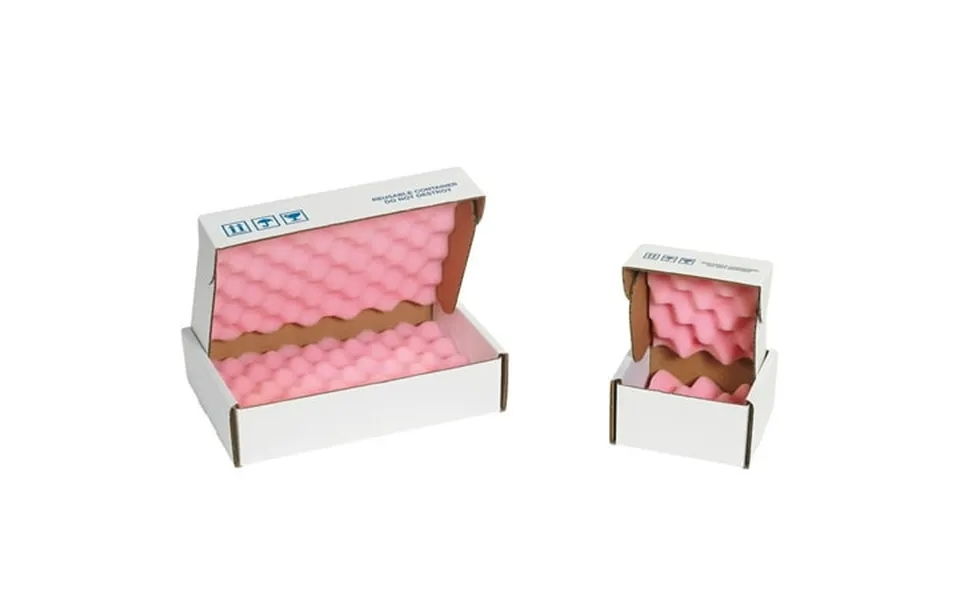 Partners Brand Anti-static Foam Shippers 18 X 12 X 2 3 4 Pink White 24 Case Fsa18122