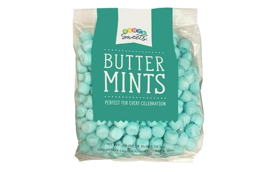 Party Sweets Blue Buttermints 2.5 Pound Appx. 350 Pieces From Hospitality Mints