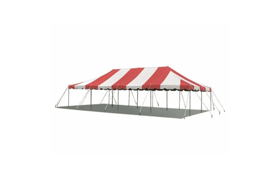 Party Tents Direct Weekender Outdoor Canopy Pole Tent Red 20 Ft X 40 Ft