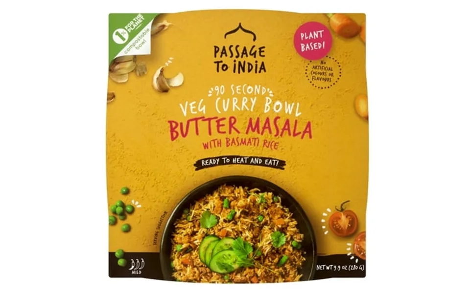 Passage To India Butter Masala 90-second Veg Curry Bowl 9.87 Oz Shelf Stable