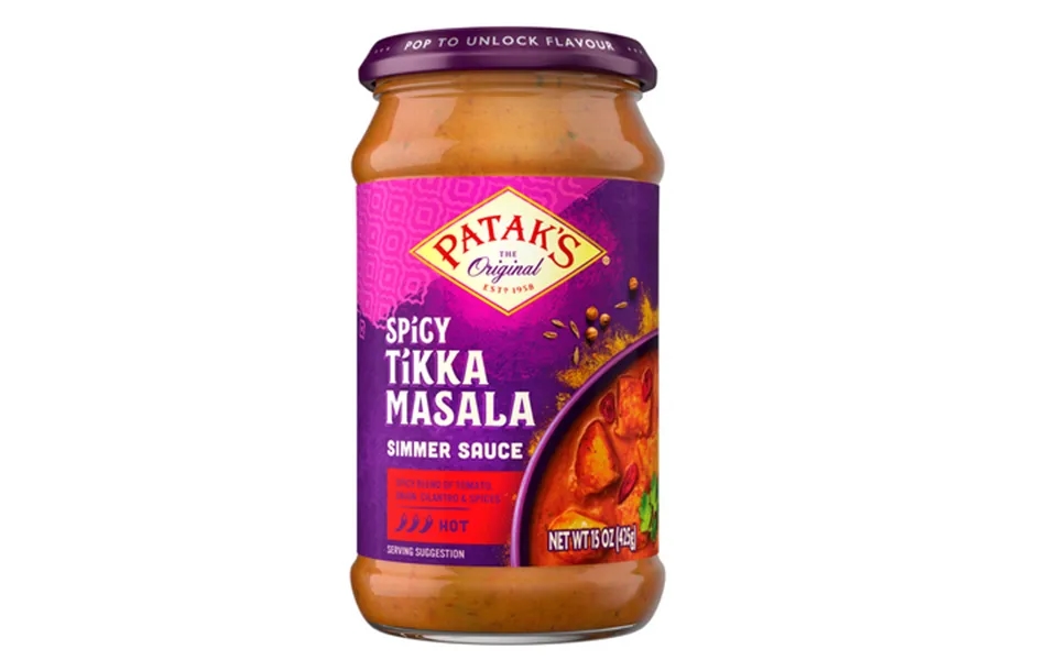 Patak S Spicy Tikka Masala Simmer Sauce 15 Ounce Bottle