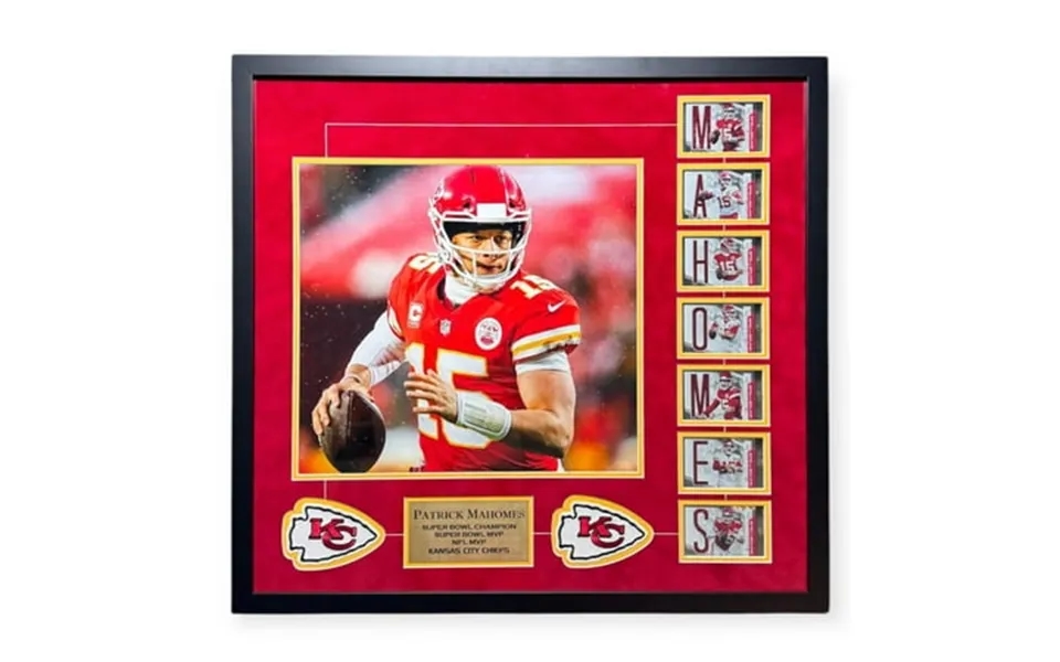 Patrick Mahomes 2019 Panini Donruss Elite Spellbound 299 Complete Set Framed Collage