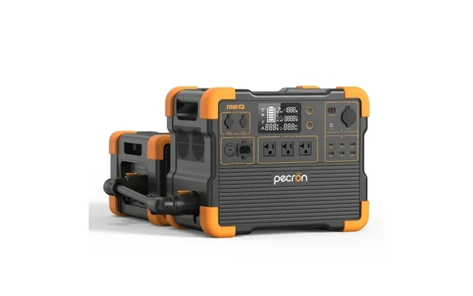 Pecron E1500lfp Portable Power Station 1536wh With Ep3000-48v 3072wh Expansion Battery Pack Up To 4608wh Capacity Lifepo