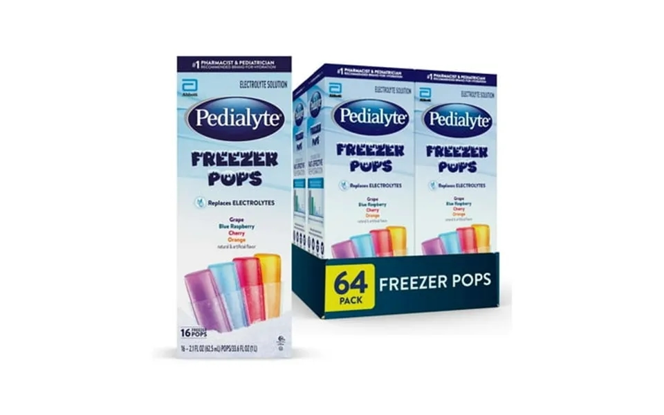 Pedialyte Electrolyte Solution Freezer Pops Variety Pack Pack Of 64