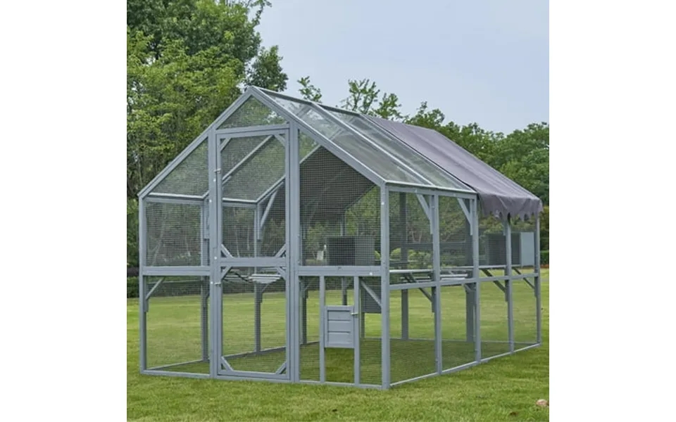 Pefilos 110 Outdoor Cat House Catio With Platforms Upgrade Waterproof Cover Cat Condo Enclosures Large Cat Cages Kitten