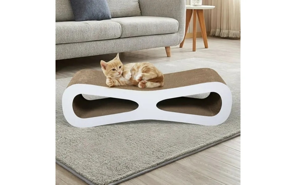 Pefilos Cat Scratching Pads Cat Scratcher Cardboard Lounger Curved Shape Furniture Play Rest Sleep Cardboard With Catnip
