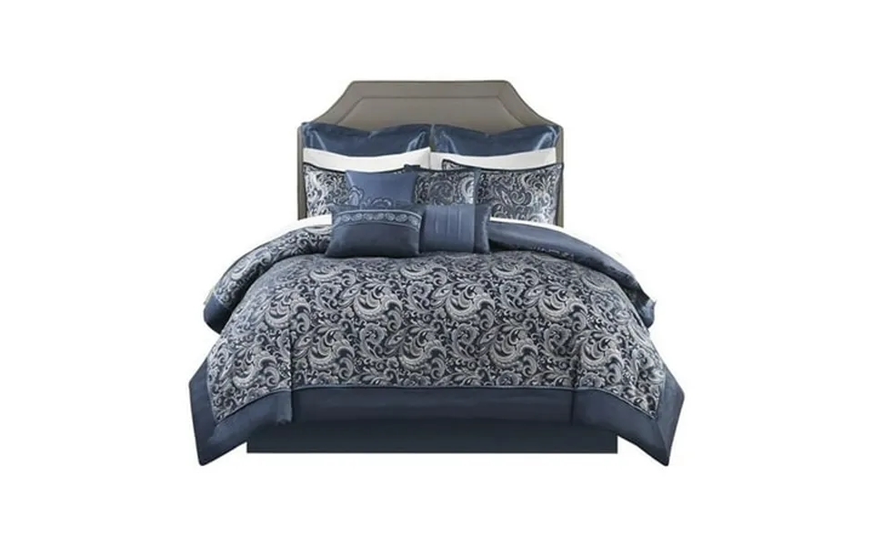 Pemberly Row Contemporary 24-piece Fabric Room In A Bag In Navy