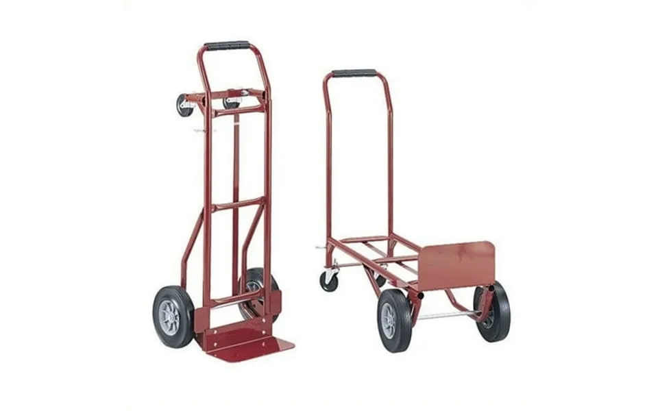 Pemberly Row Convertible Heavy-duty Platform Hand Truck - Red