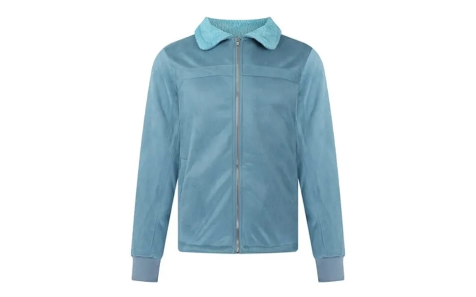 Penkiiy Men S Autumn And Winter Plus Size Frosted Velvet Plain Composite Leather Jacket Thick Warm Jacket Denim Jacket P