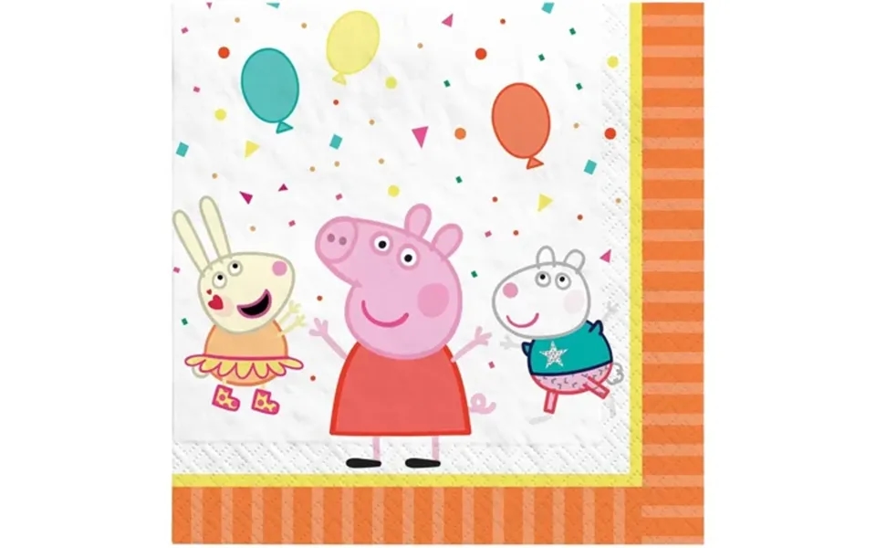 Peppa Pig Confetti Nick Jr Cartoon Kids Birthday Party Paper Luncheon Napkins