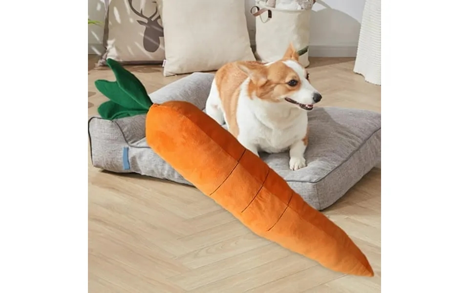 Perfeclan Carrort Squeaky Toy S Toys Furniture Protection Self Amusement Interactive Toy Built In Sound For All Breeds