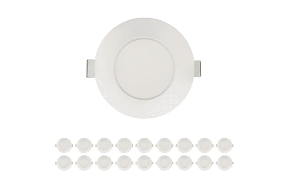 Perlglow 18 Pack 4 Inch Slim Round White Downlight Luminaire Fire Rated Wafer Led Recessed Light Fixtures 5cct