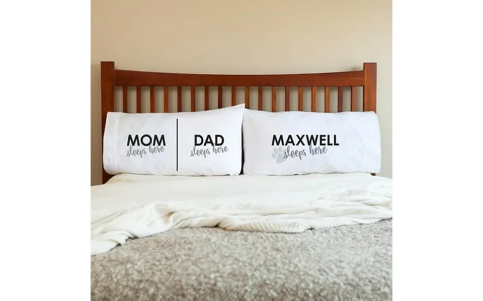 Personalized Pillowcase Set - Dog Sleeps Here