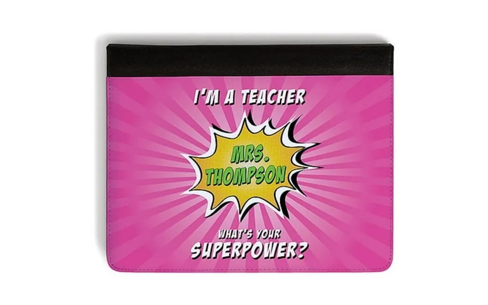 Personalized Super Teacher Ipad Case Pink