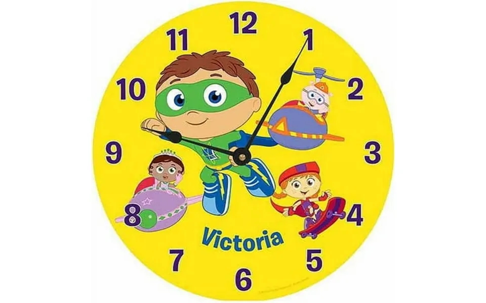 Personalized Super Why Reading Time Wall Clock