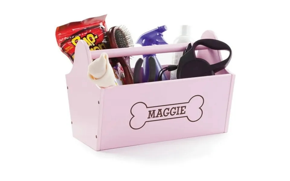 Personalized Sweet Dog Pink Storage Caddy