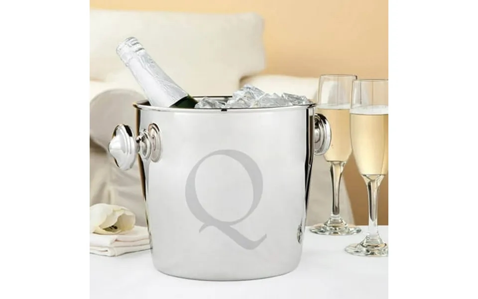 Personalized Your Initial Stainless Steel Champagne Bucket