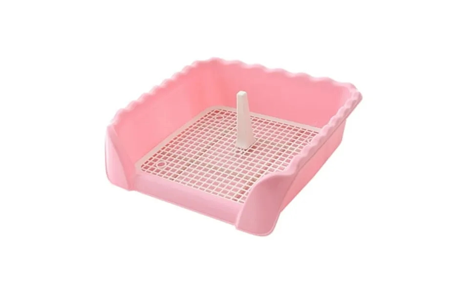 Pet Cat Training Toilet Tray With Removable Post Portable Potty Trainer Pee Pad Holder Reusable Washable Dogs Toilet For