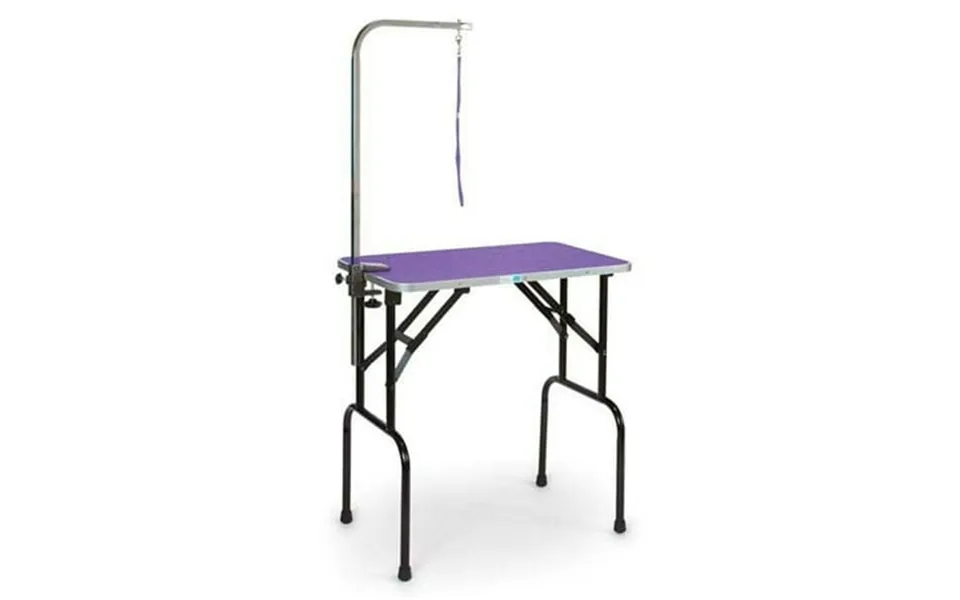 Pet Edge Tp215 36 79 Foldable Pet Grooming Table W Adjustable Leash Arm Purple