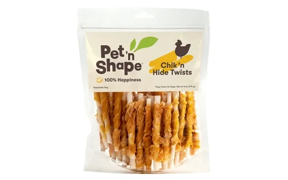 Pet N Shape Hide Twists - Chicken Wrapped Rawhide Dog Treats
